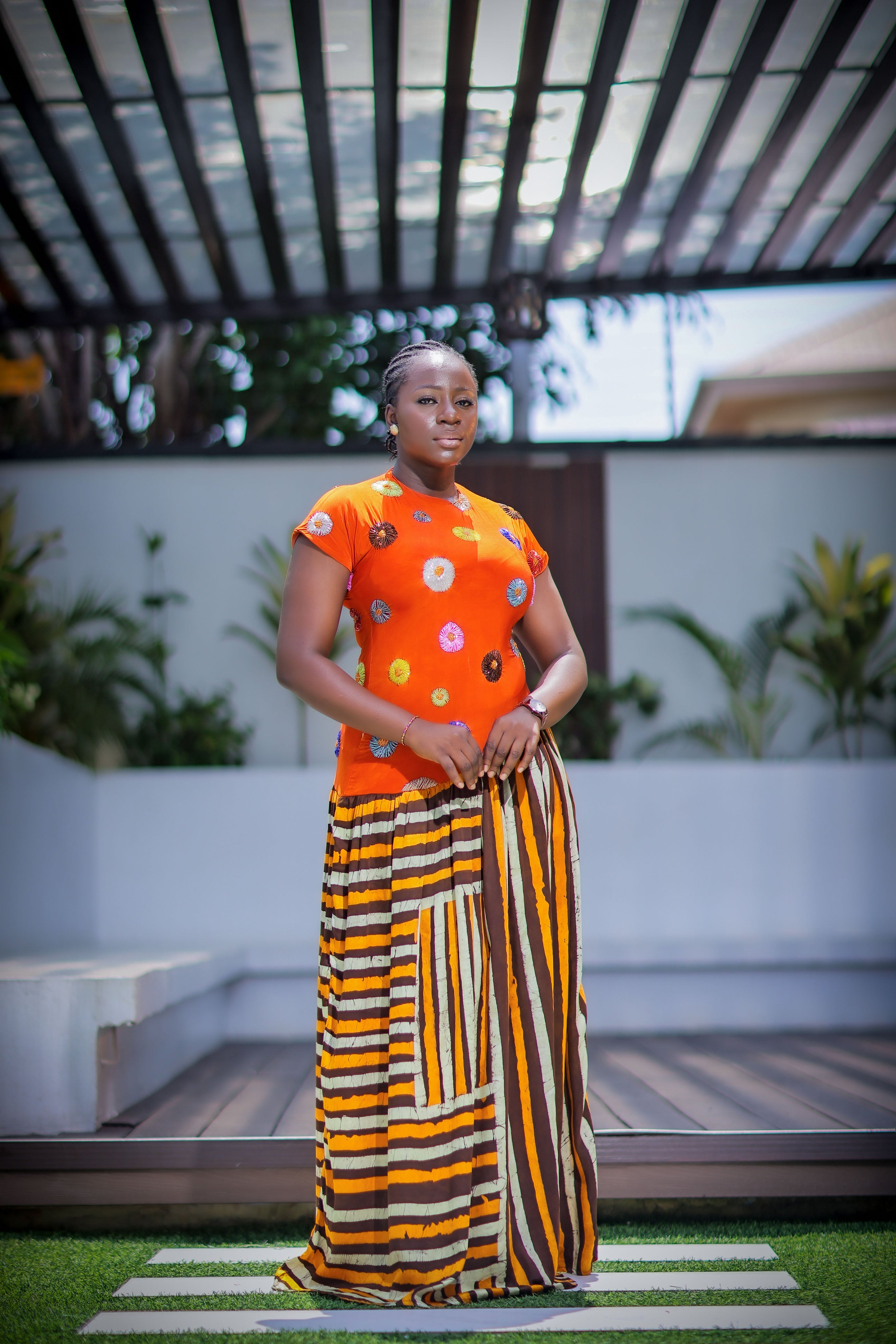 Beaded ibadi aran dress