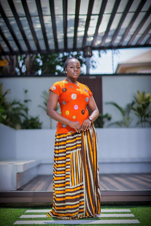 Beaded ibadi aran dress