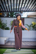 Koko jawu pant with Tie neck top