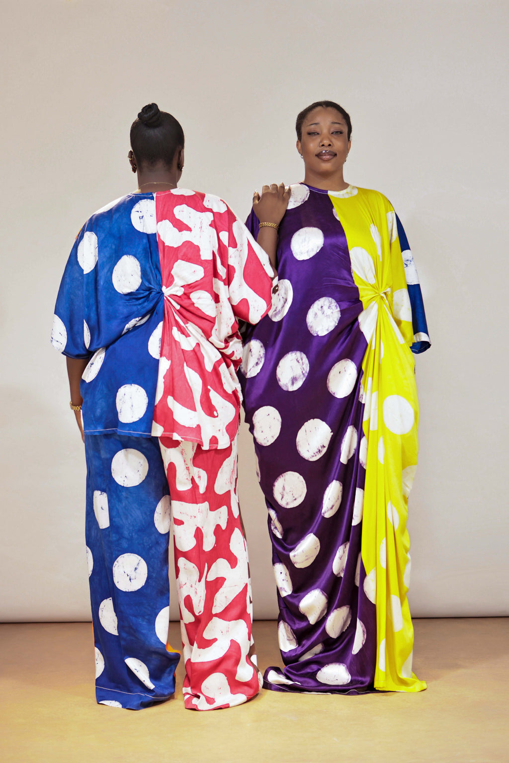 The KIISHI Silk Ruched Top Pant Set