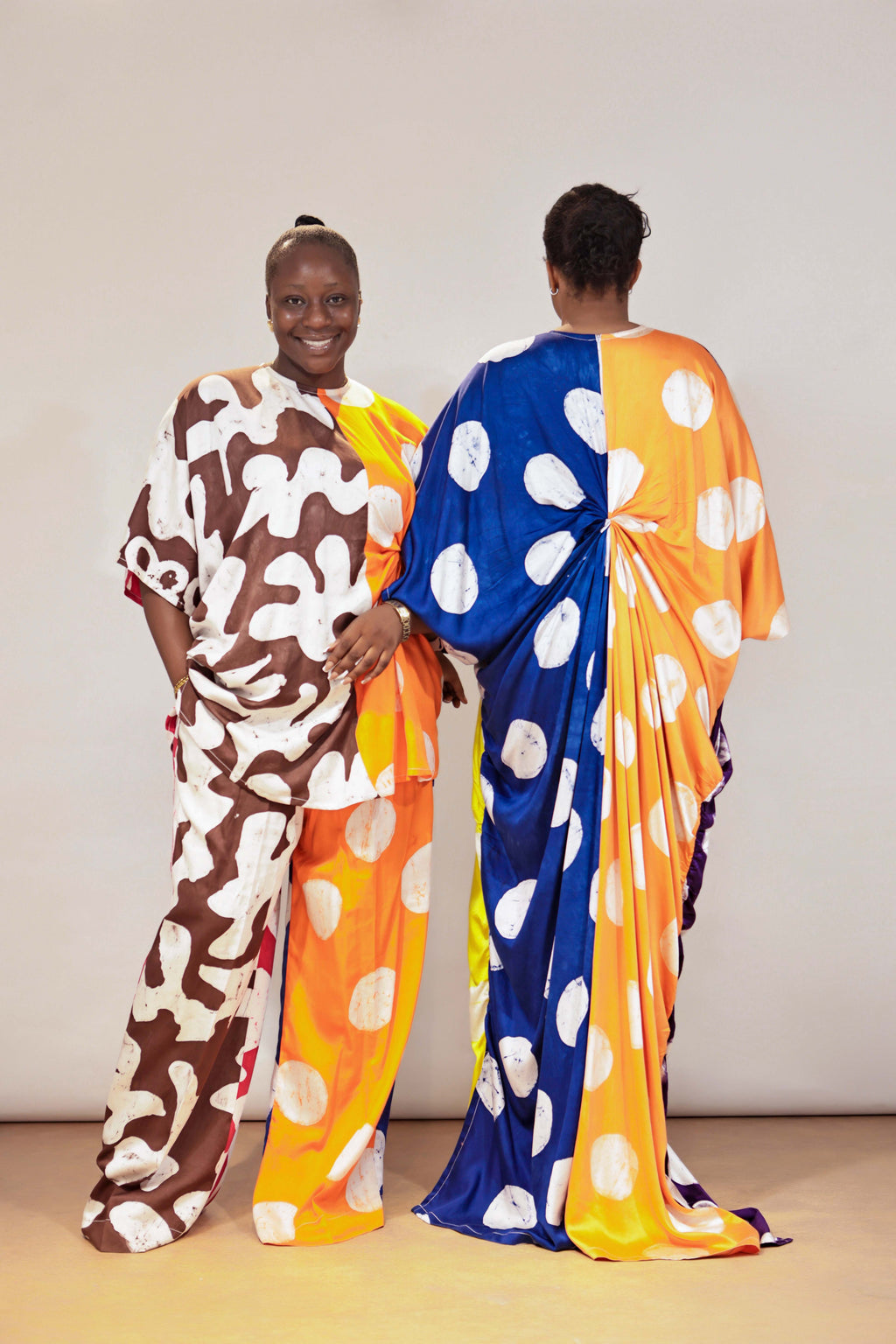 The KIISHI Silk Ruched Top Pant Set