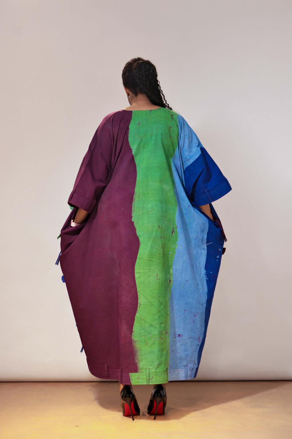 The Mini bow Detail, Belt hole Hem and Sleeves Agbada