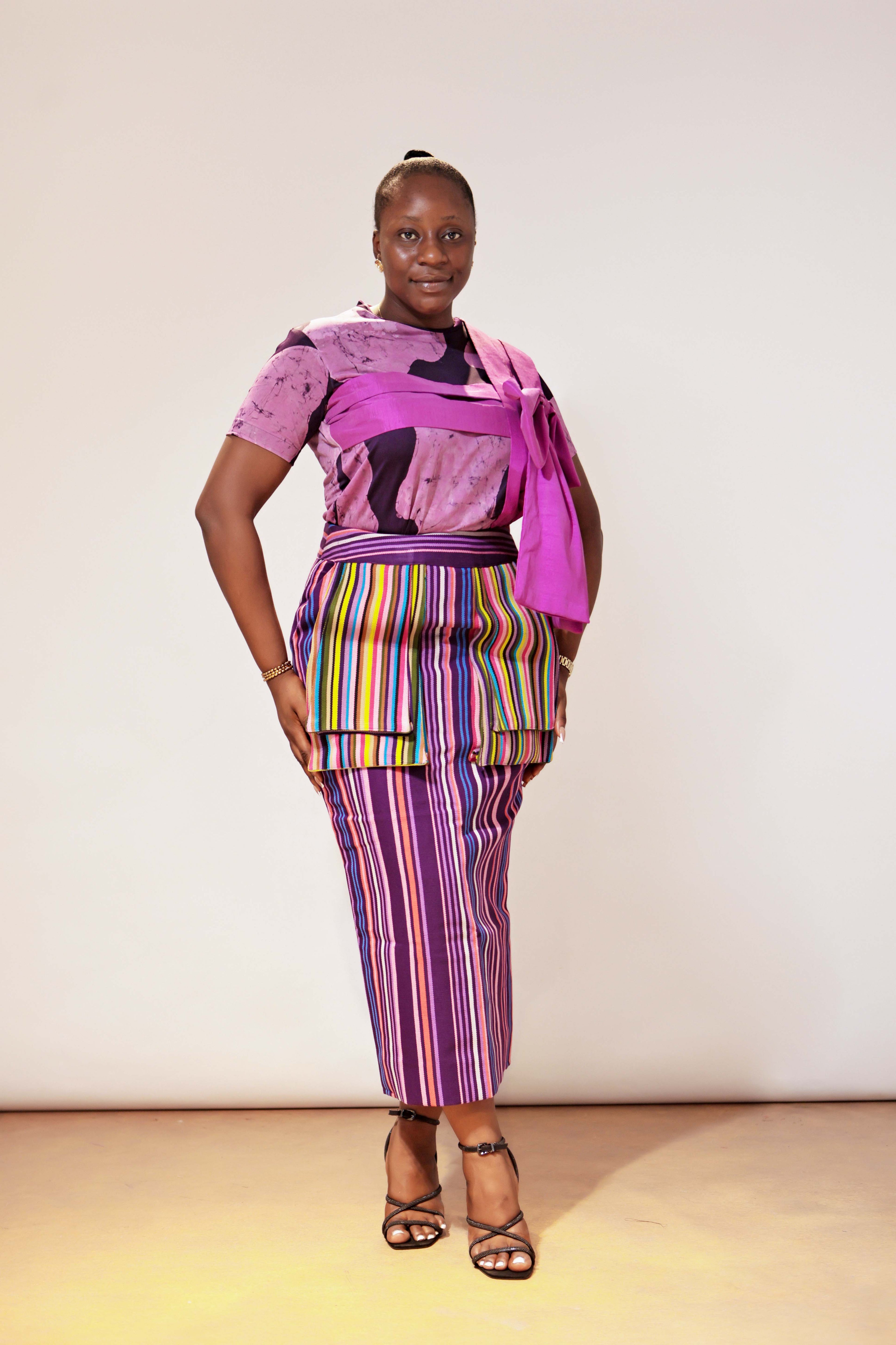 The APO SHASHAMURA Asooke Pencil Skirt