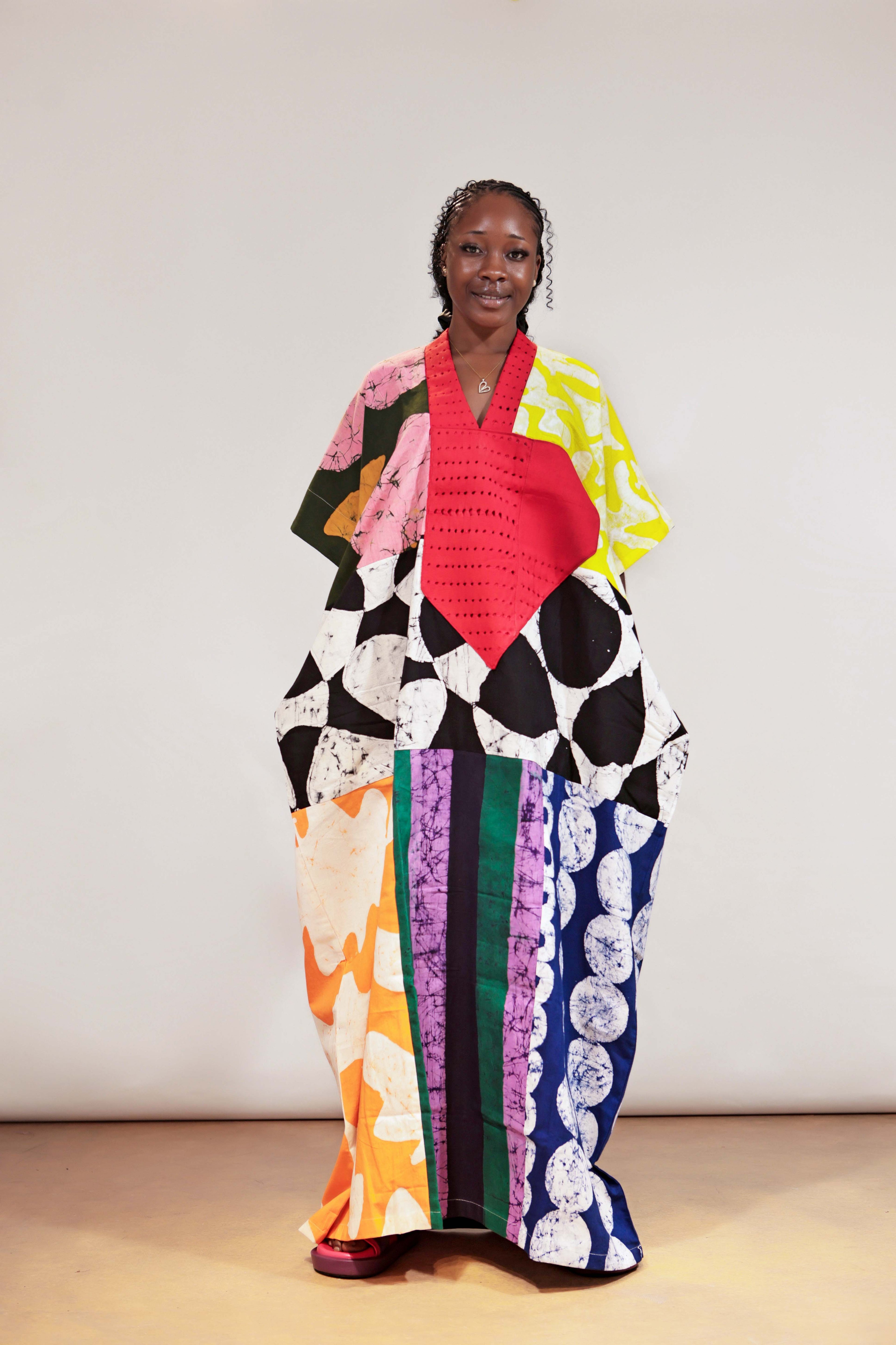 Luxe full length colourblock OLOLADE Agbada