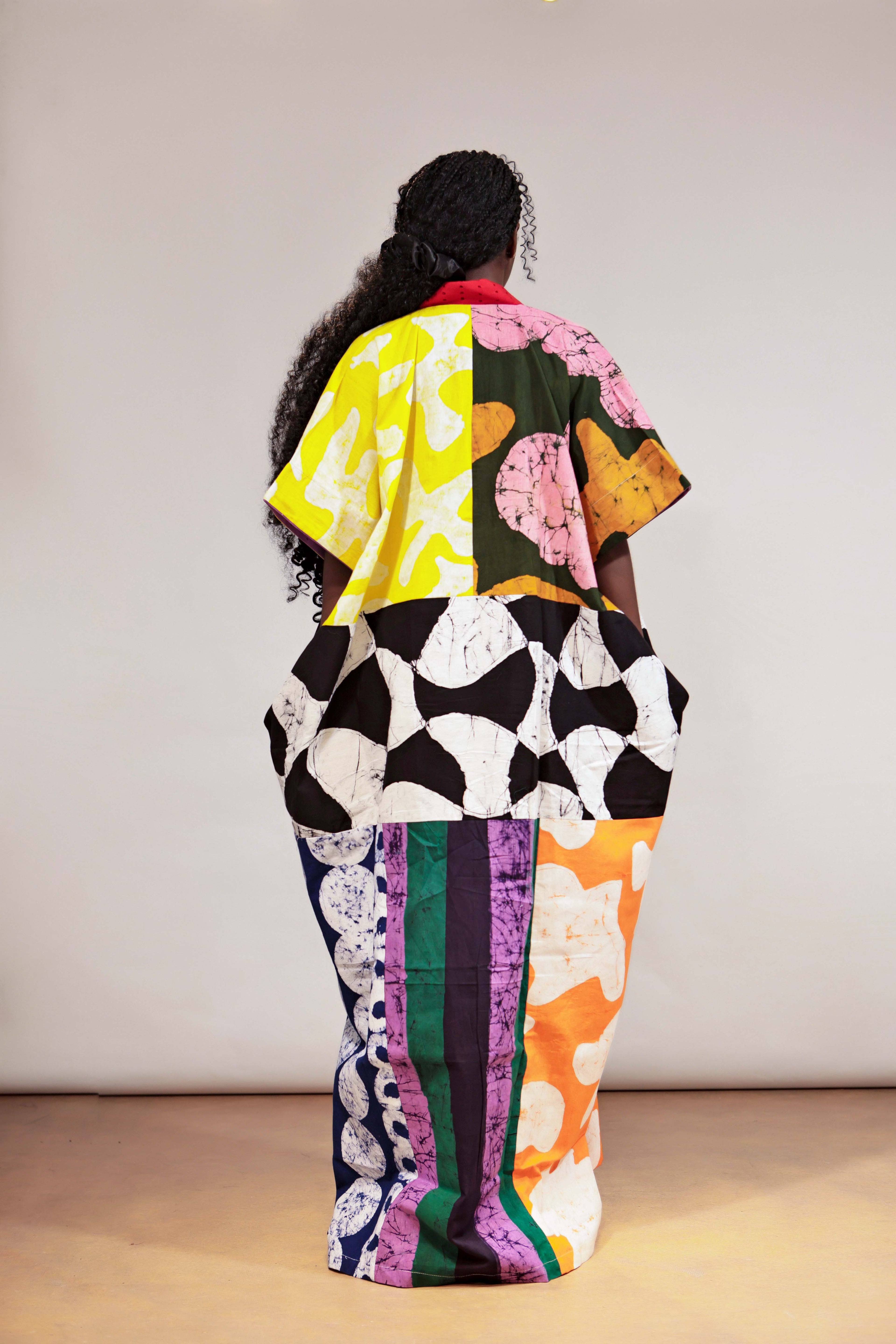 Luxe full length colourblock OLOLADE Agbada