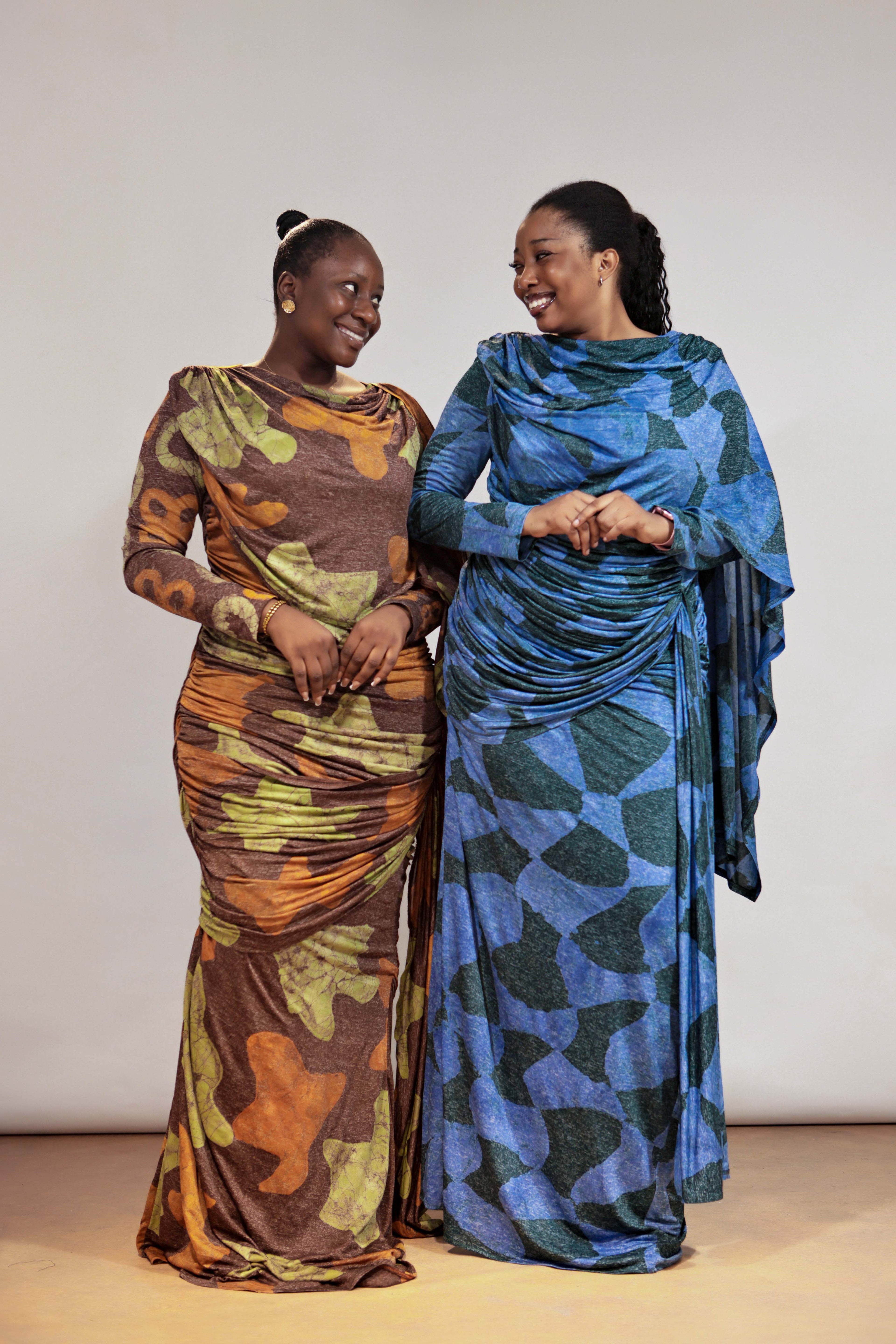 The Ripple Shawl Draped Dress