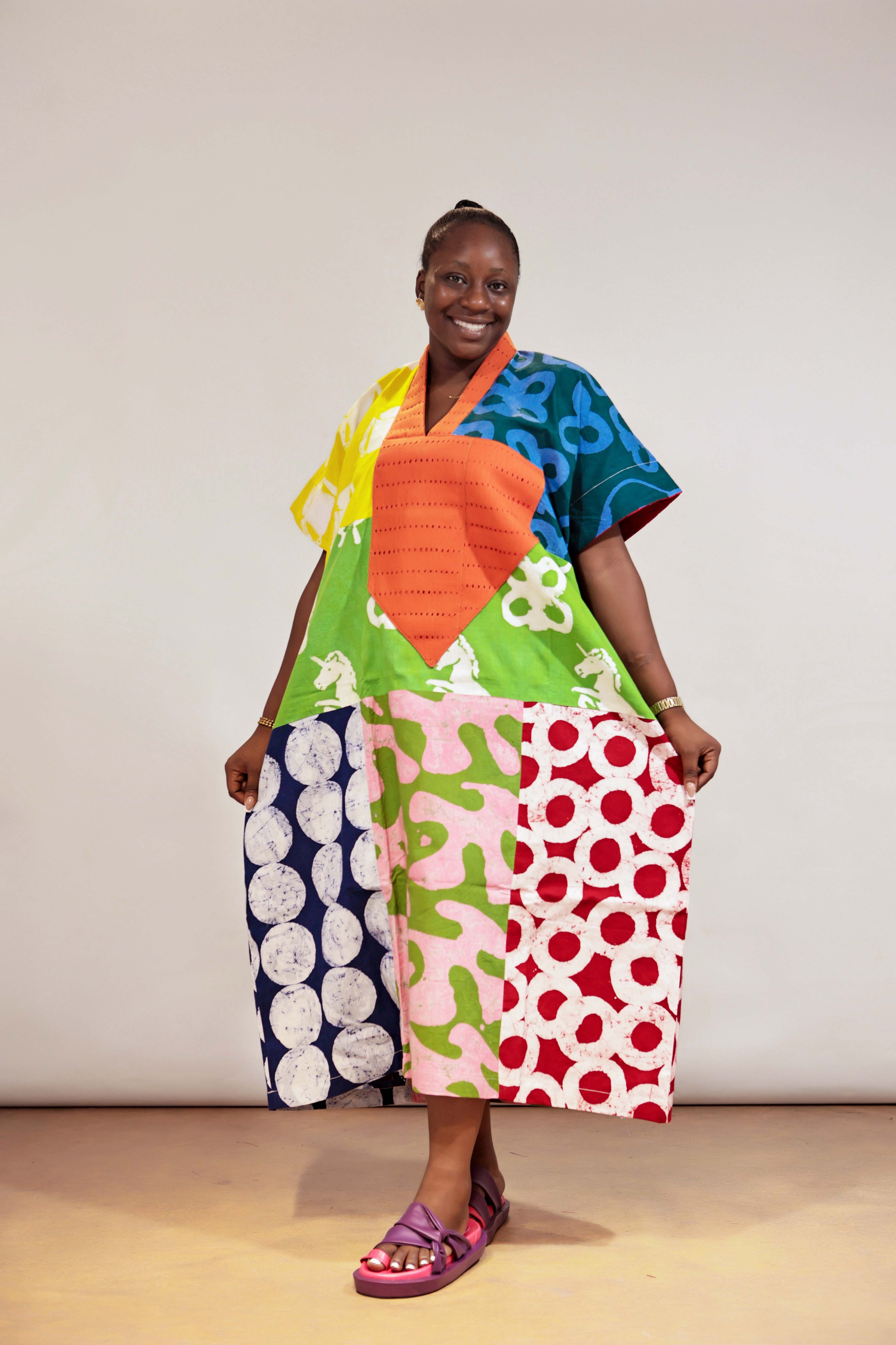 Luxe Midi Colourblock OLOLADE Agbada