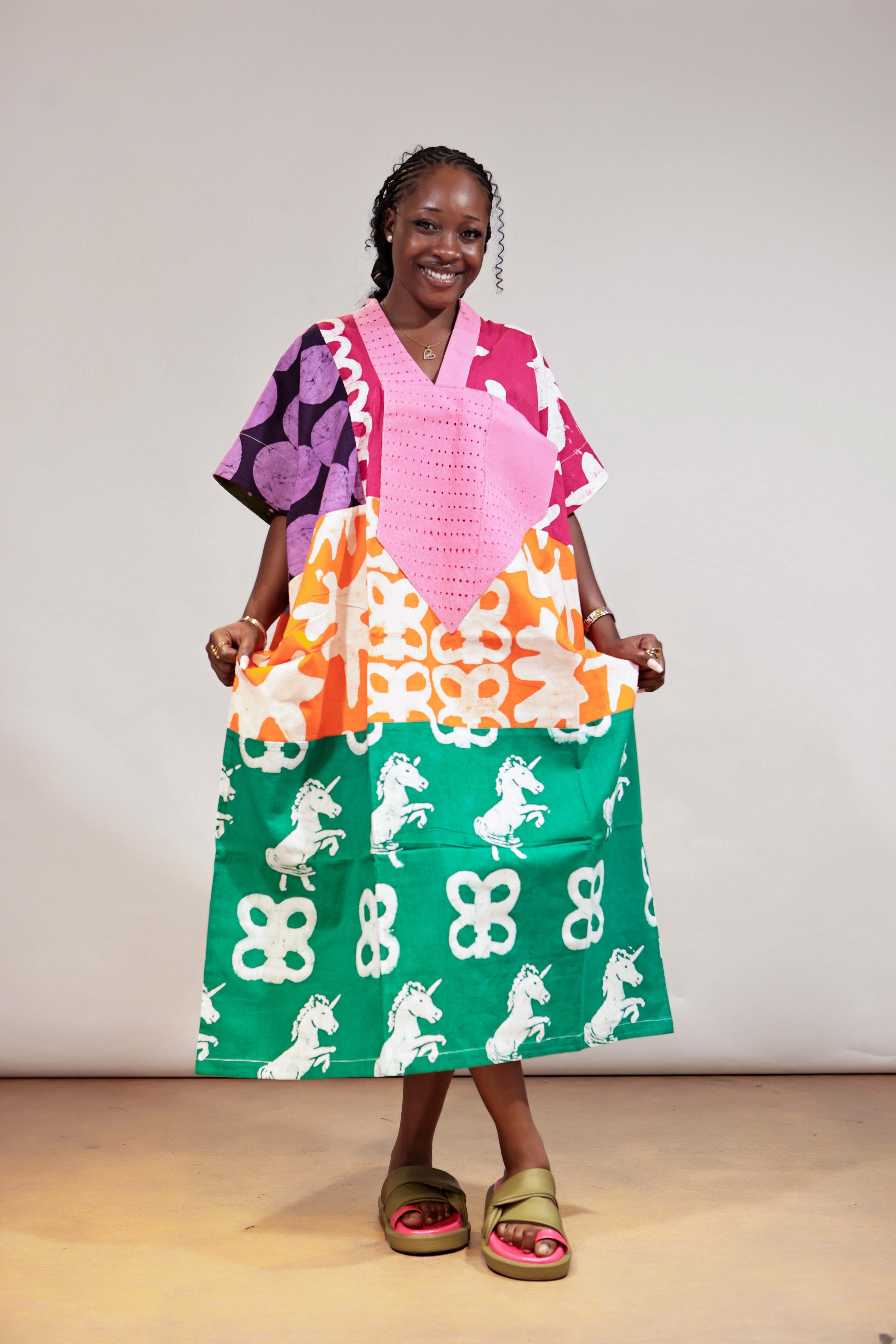 Luxe Midi Colourblock OLOLADE Agbada