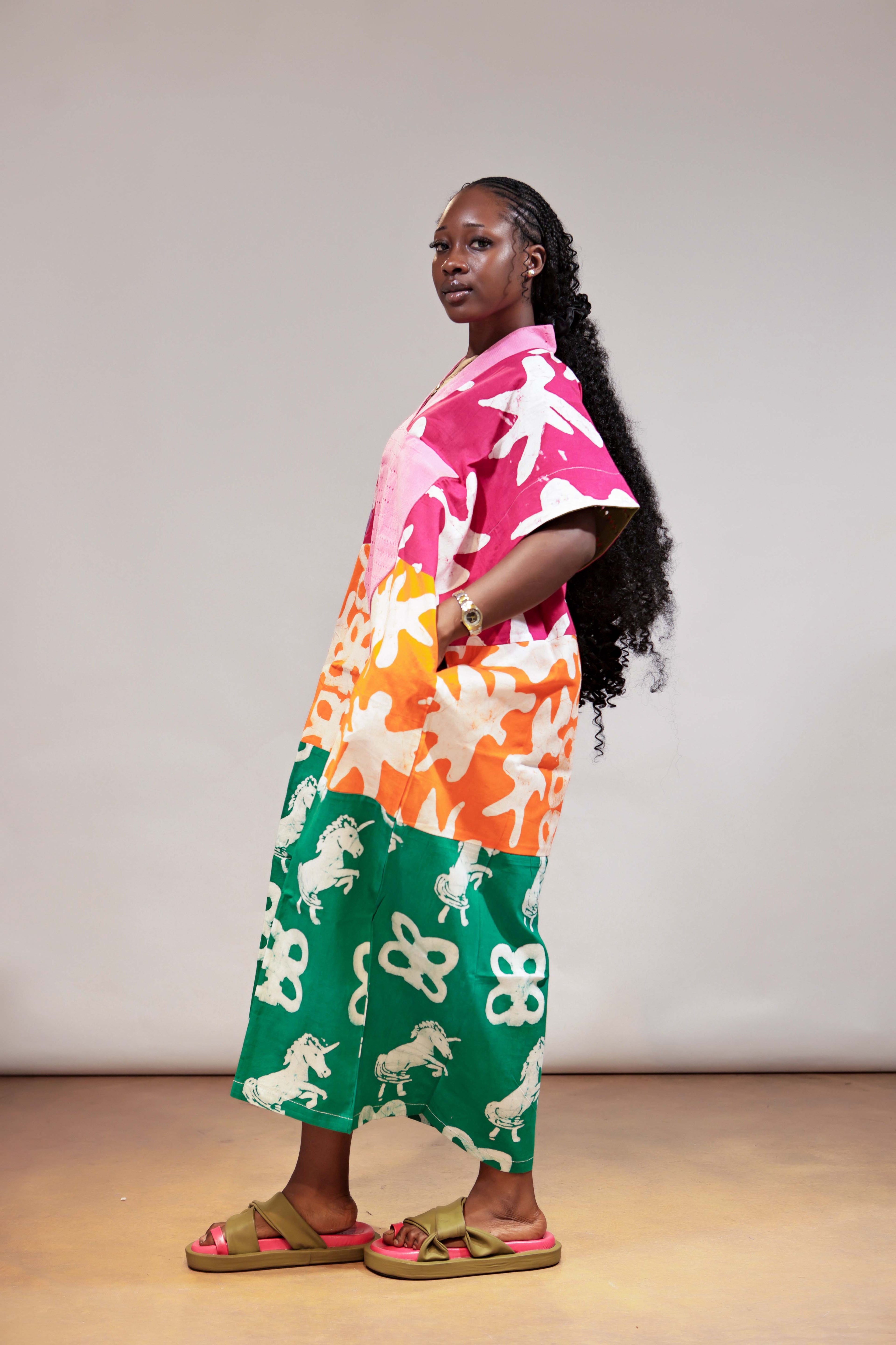 Luxe Midi Colourblock OLOLADE Agbada