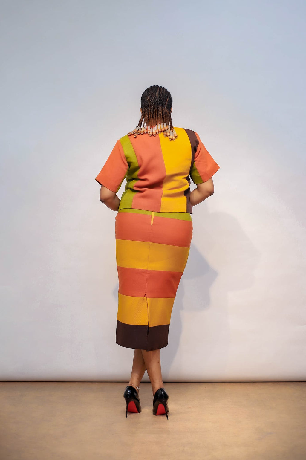 Pepper vine asooke skirt set